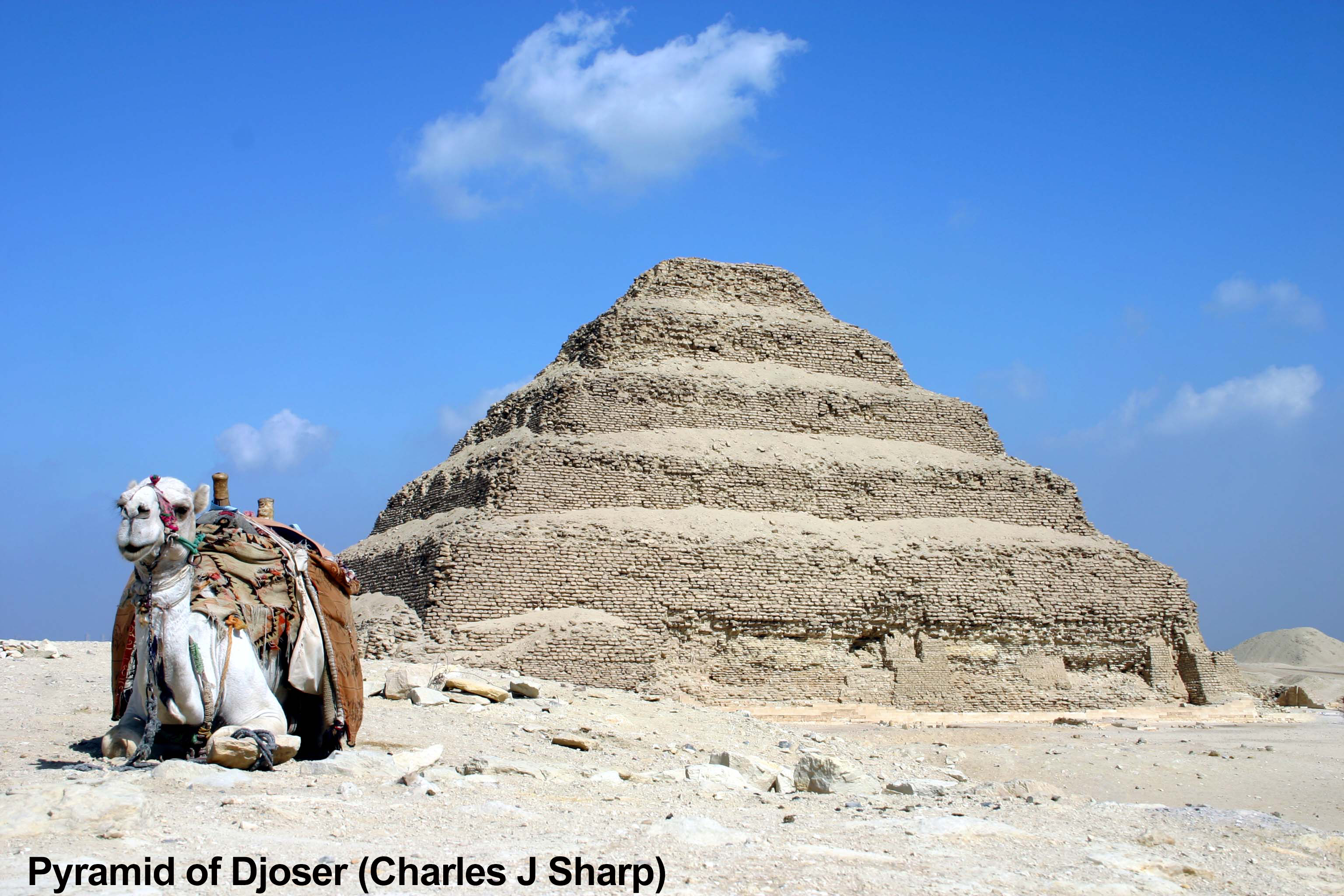 Pyramid of Djoser (credit to Charles J Sharp)